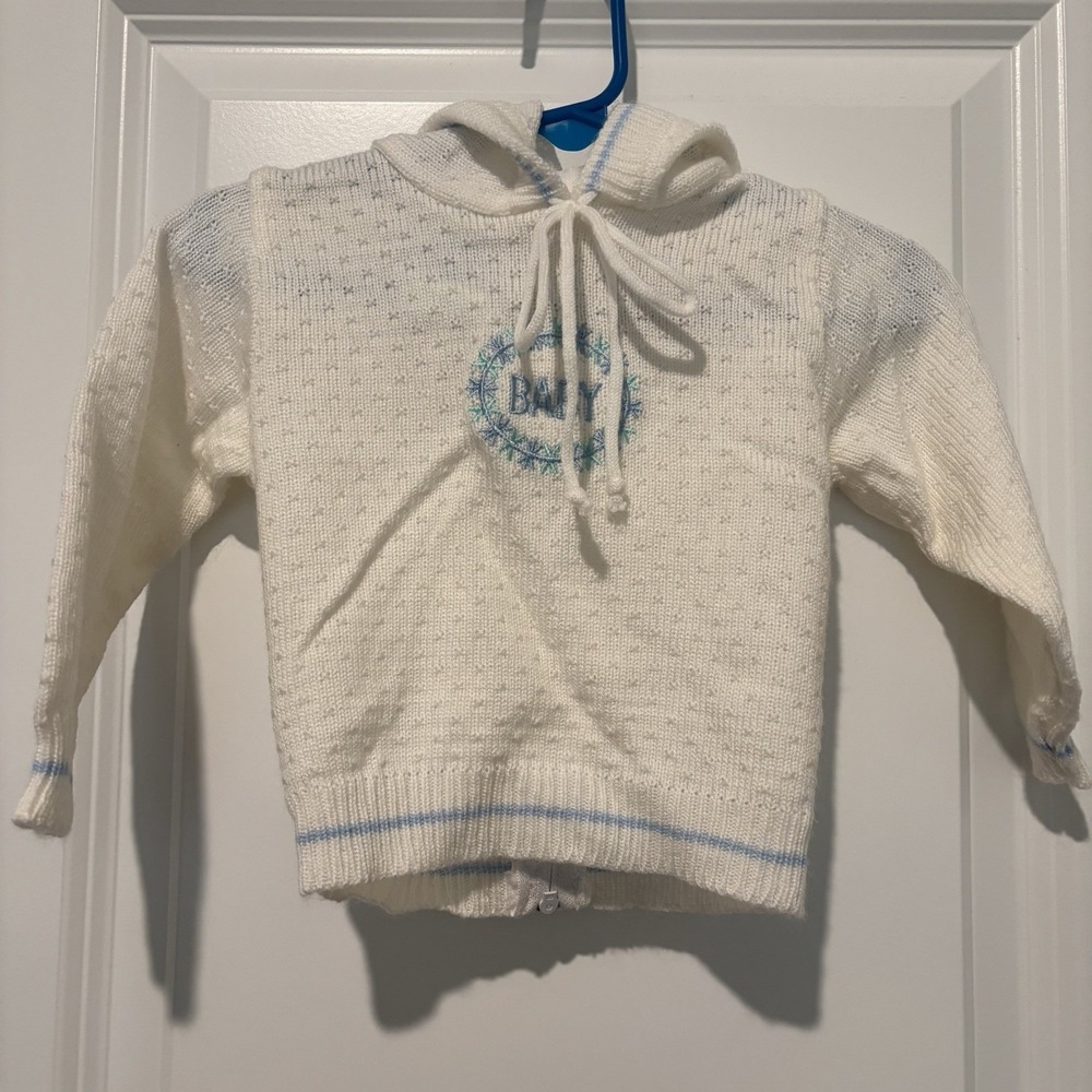 Pride N Joy Vintage Acrylic 6/9 Months Baby‎ Girl Sweater